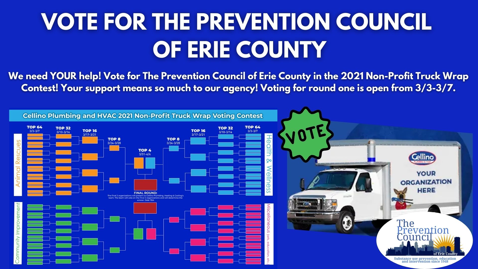 VOTE FOR THE PREVENTION COUNCIL OF ERIE COUNTY