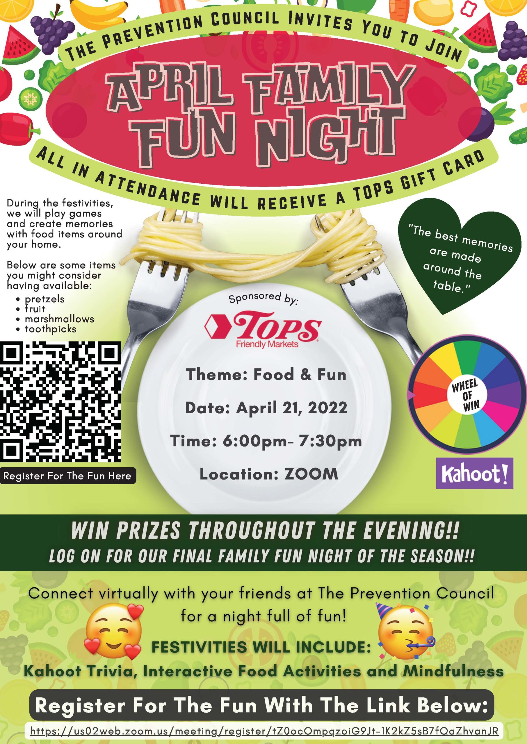 April 2022 Family Fun Night